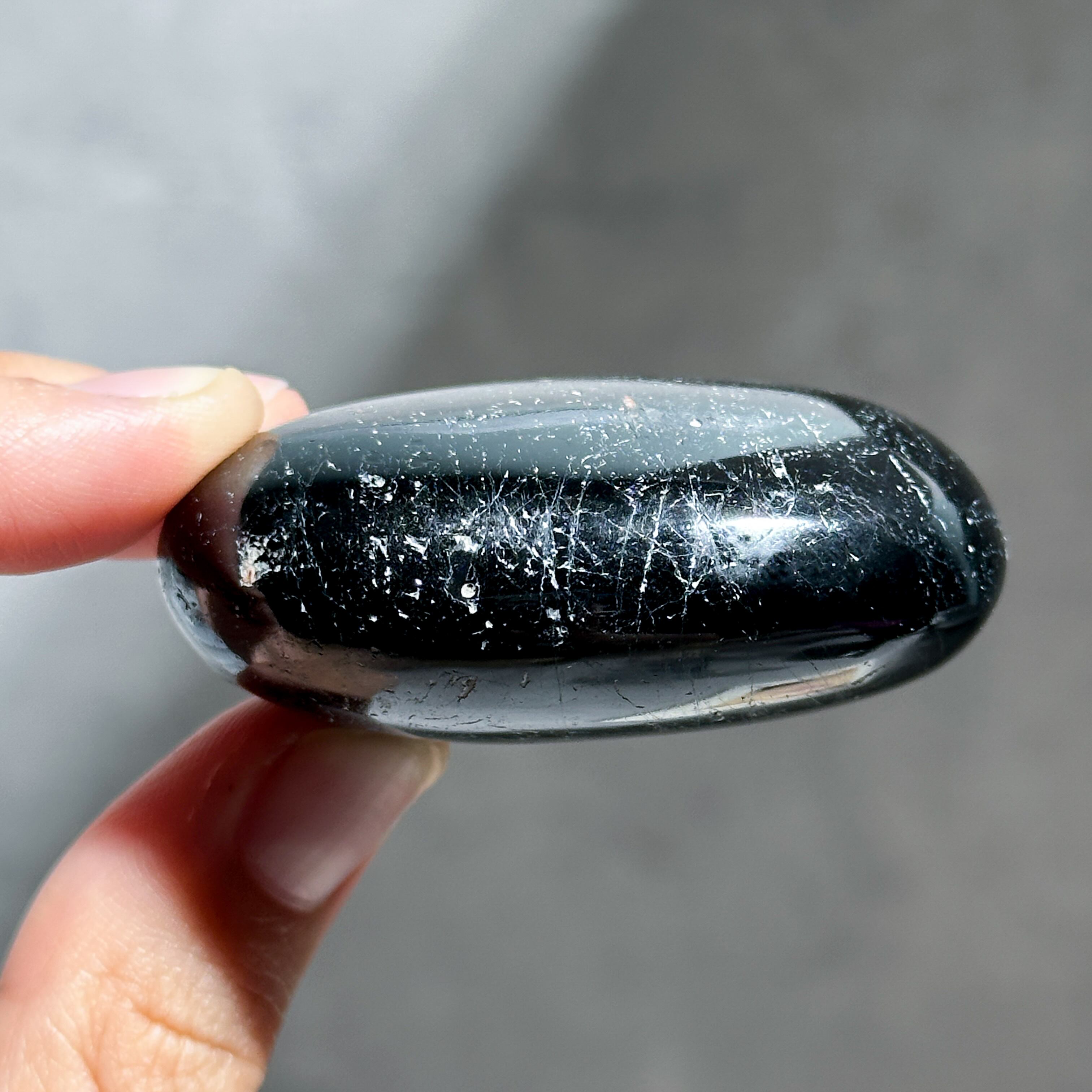 ブラックトルマリン パームストーン43◇ Black Tourmaline ◇天然石