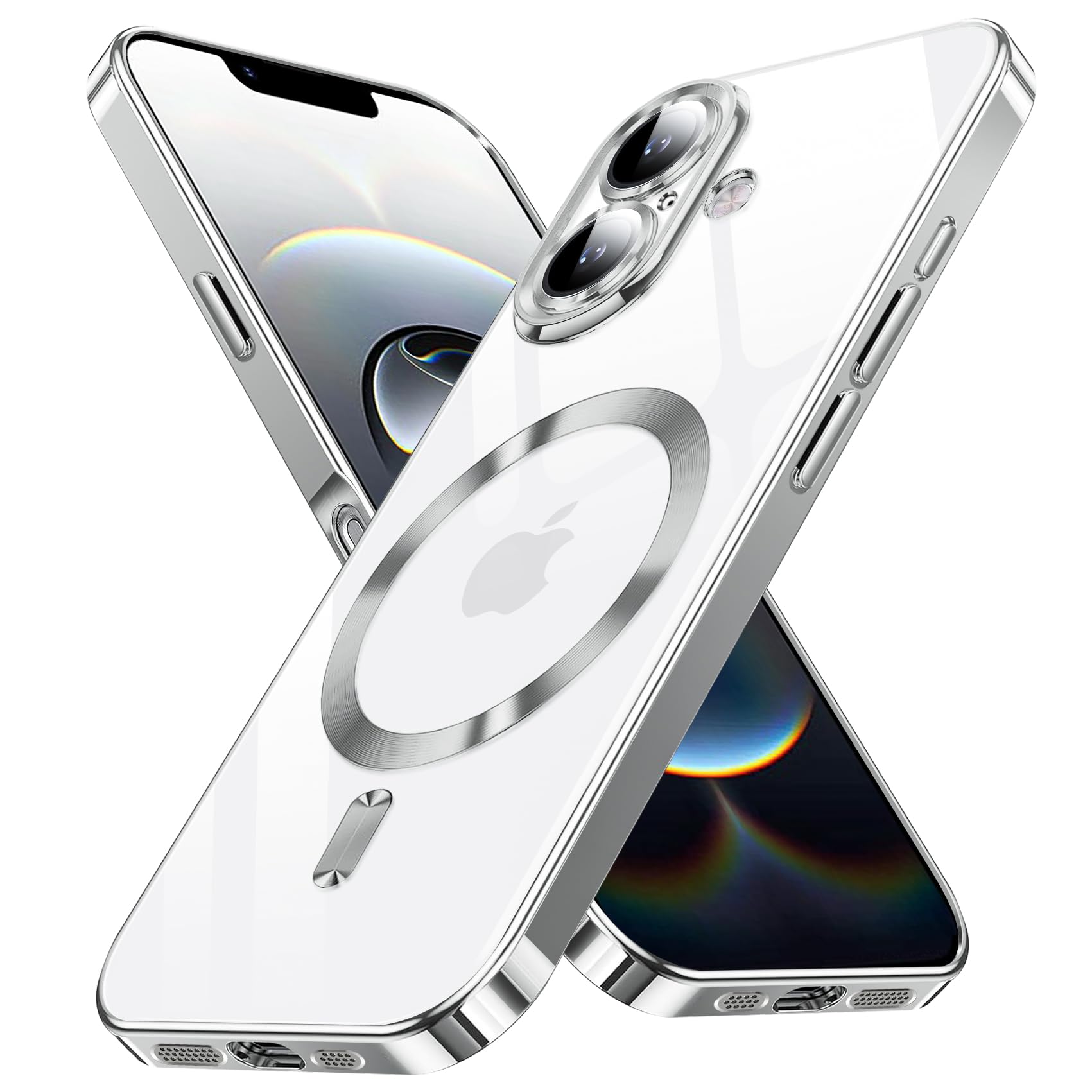 Tgaoleyd 対応 iPhone 16 用のケース Magnetic対応 ワイヤレス充電 軽薄型 TPU ソフト マグネット搭載