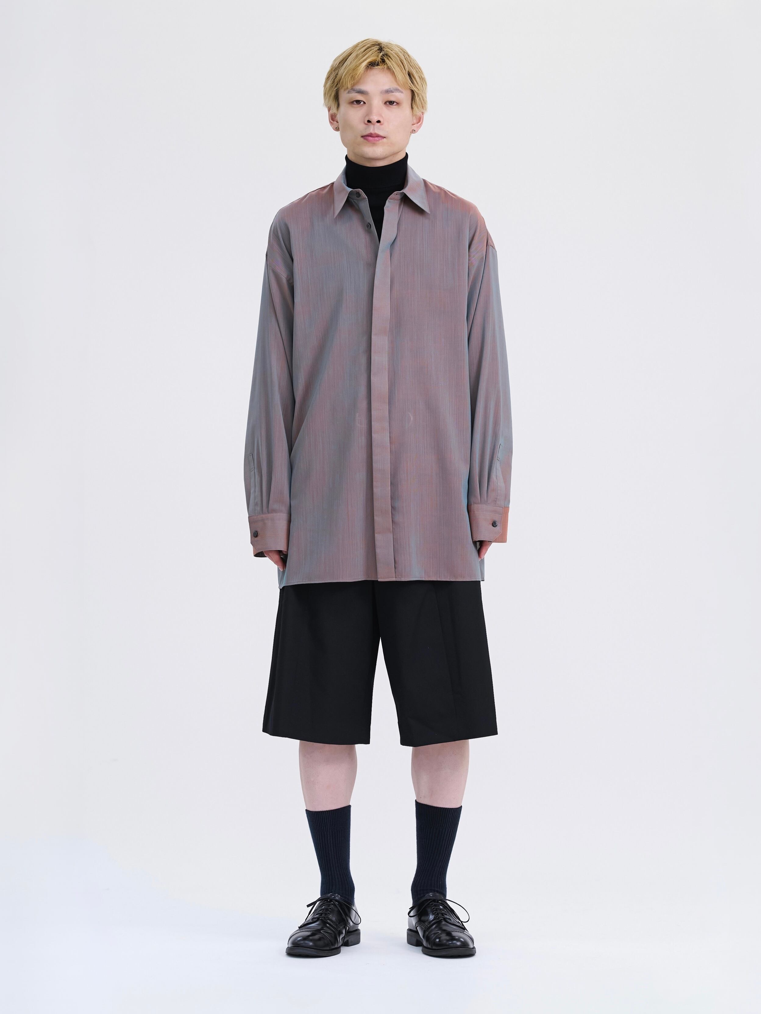 OVERSIZED CHAMBRAY SHIRT【GREIGE】 | lapiis