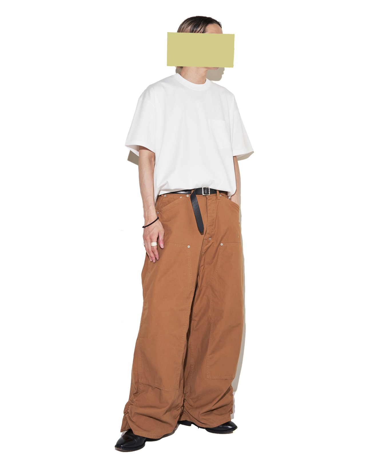 ssstein "OVERSIZED POCKET TEE〔WHITE〕"