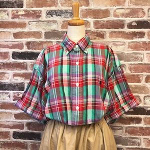 RALPH LAUREN Check Green×Red Shirt