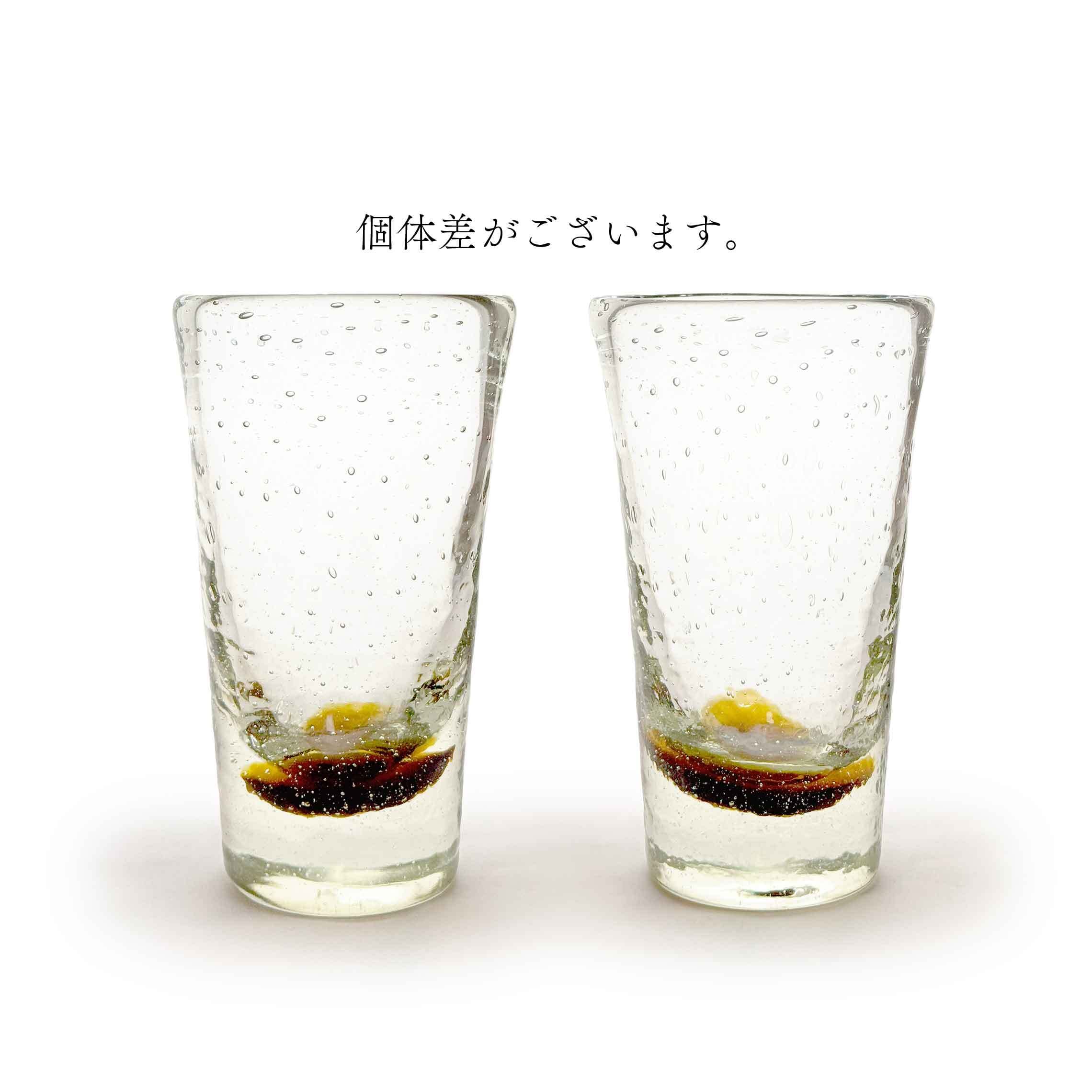 ガラス工房清天】底色気泡マグ 茶 [琉球ガラス] | 【琉球ガラス】と