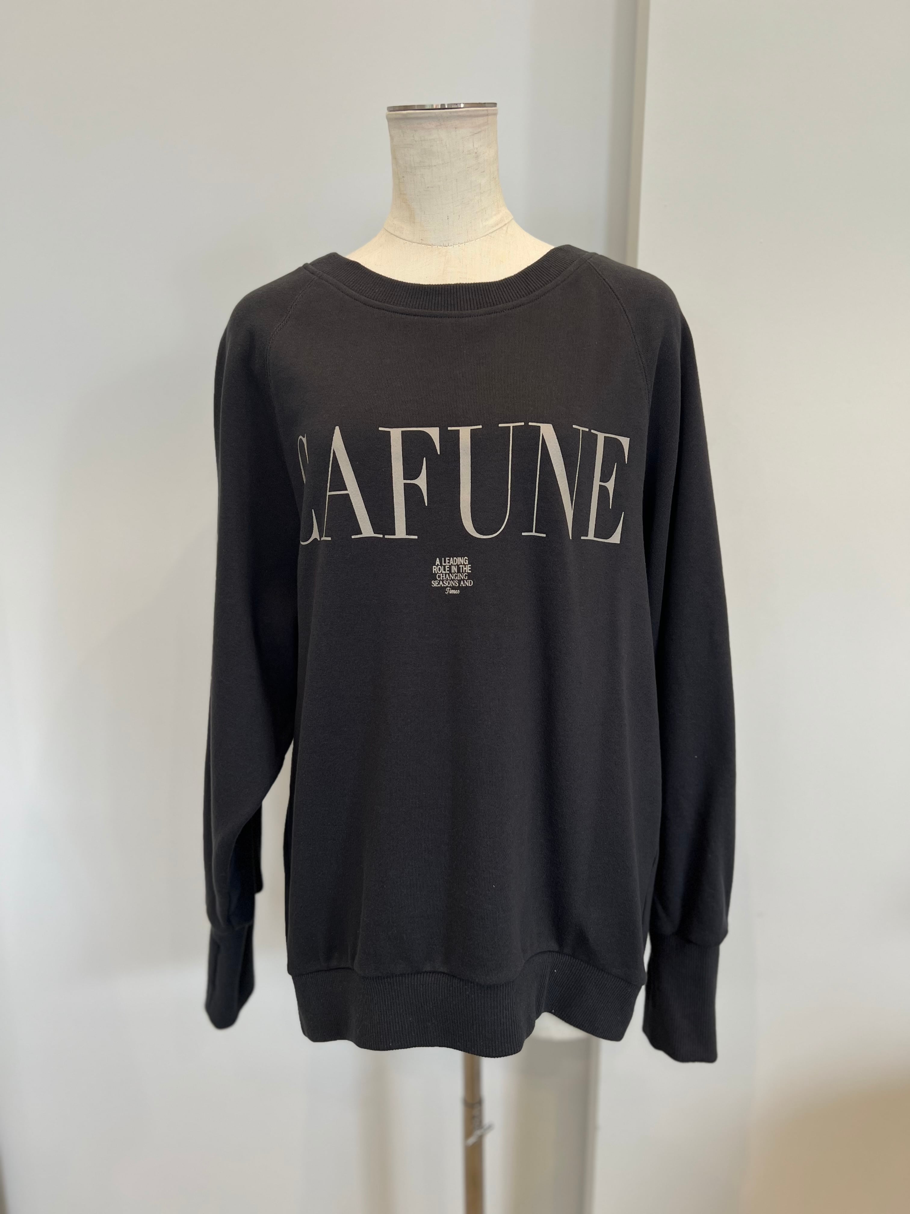 【cafune】バックZIP"CAFUNE"ロゴスウェット 535962