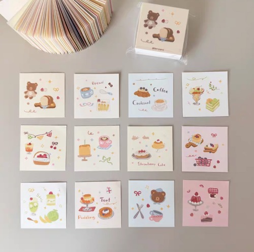 新作☆ CX58｜caicaixuanxuan 菜菜瑄瑄 x Berryland【莓果派对】ミニ メモ帳 120枚