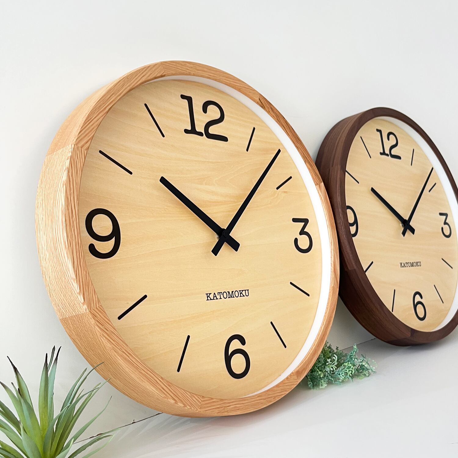 KATOMOKU muku clock 20 LL ウォールナット km-137WA 掛け時計 | 加藤