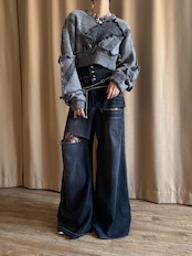 avant garde gray color remake knit-5128-1