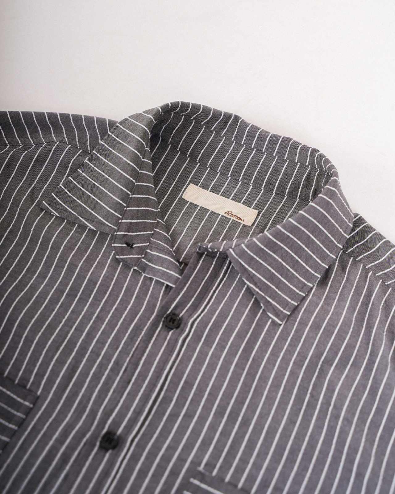 【#Re:room】BOUQUET PRINT STRIPE SHIRTS［RES125］