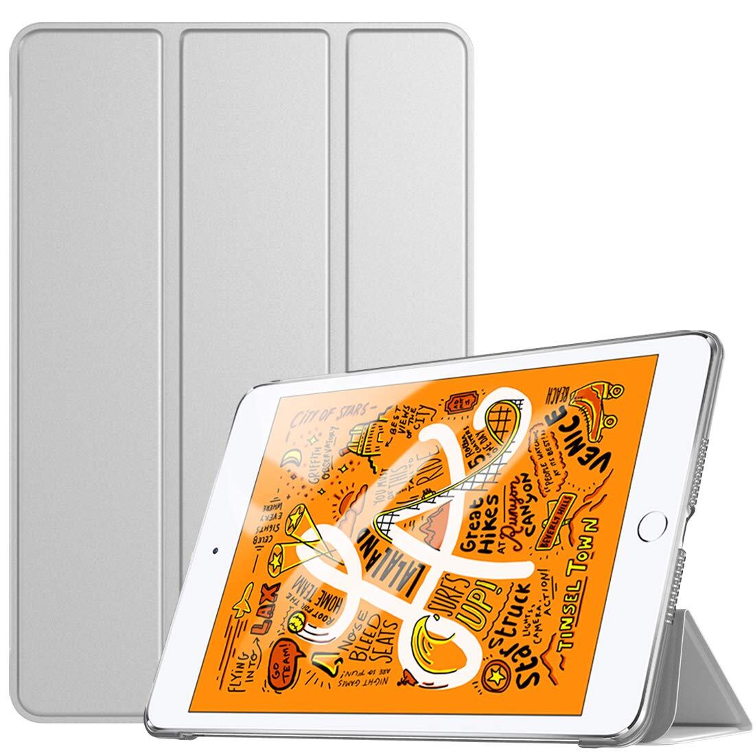 TiMOVO iPad Mini 5/4 ケース 7.9インチ 半透明ハードカバー ライトグレー