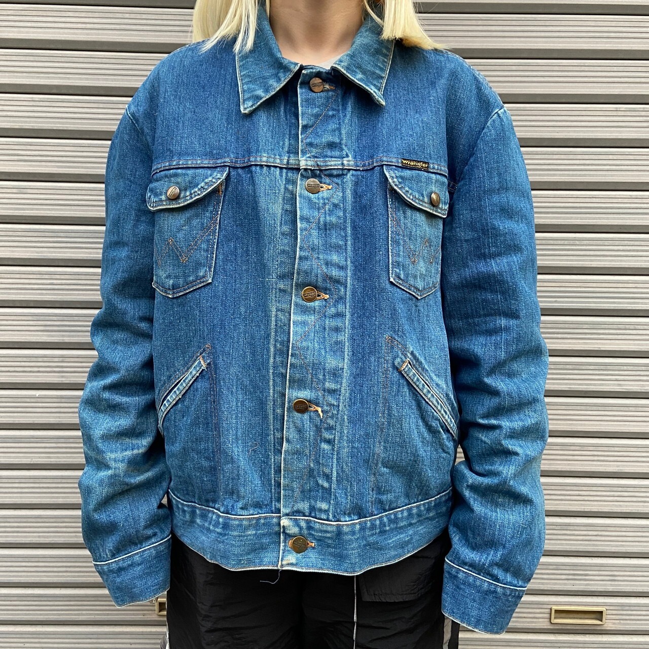 80年代 ユーロ Wrangler ラングラー デニムジャケット メンズL相当 