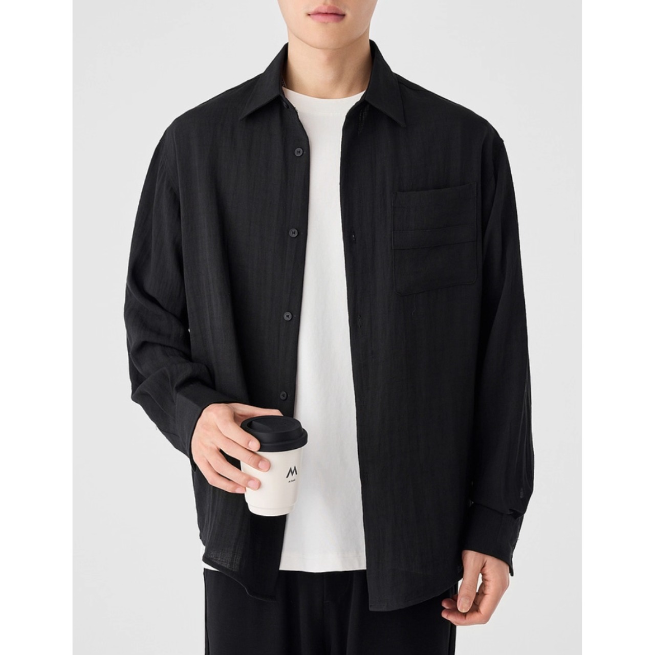 パッチポケット ボタンダウンシャツ af0004