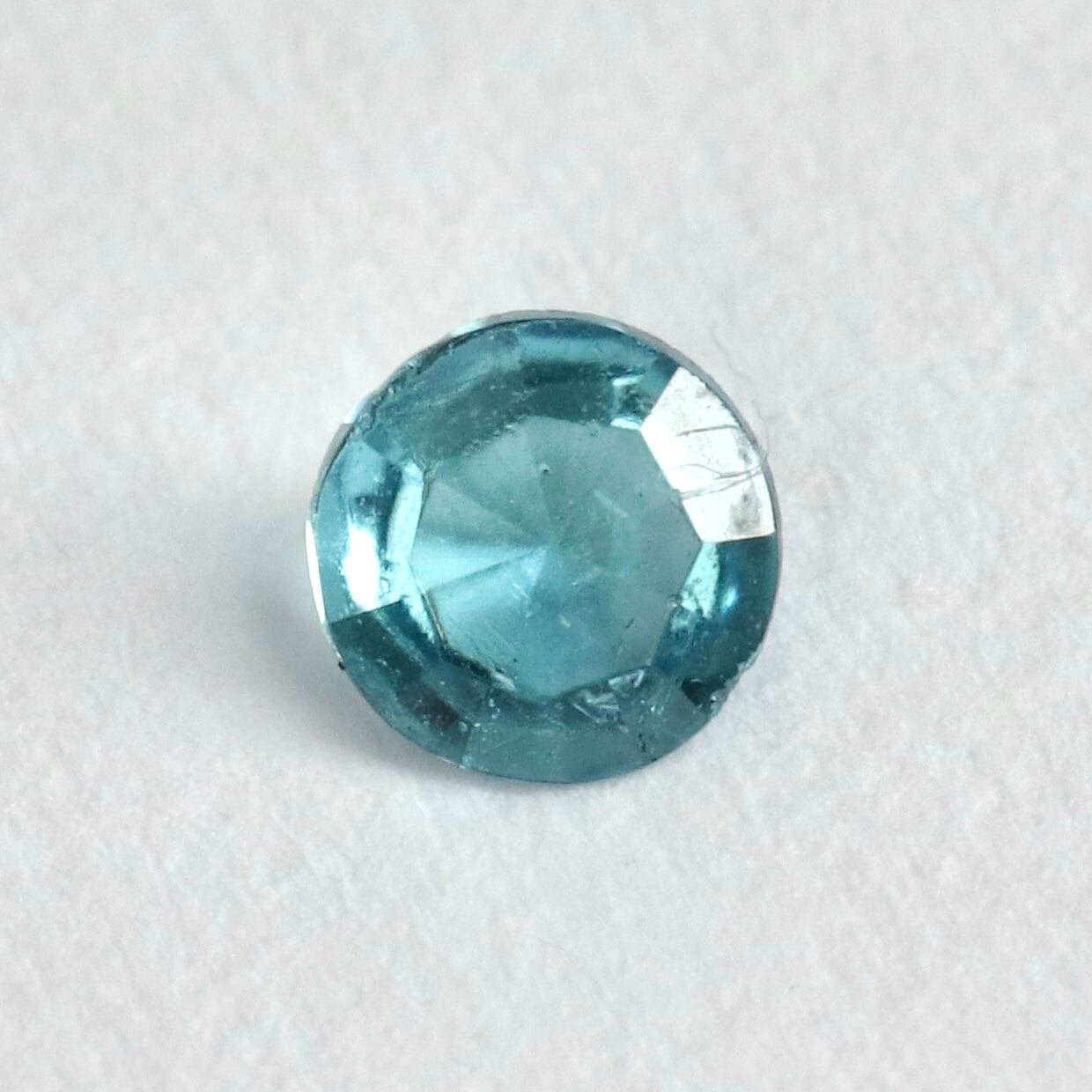 ソーティング付 パライバトルマリン 0.461 ct オーバル モザンビーク産 