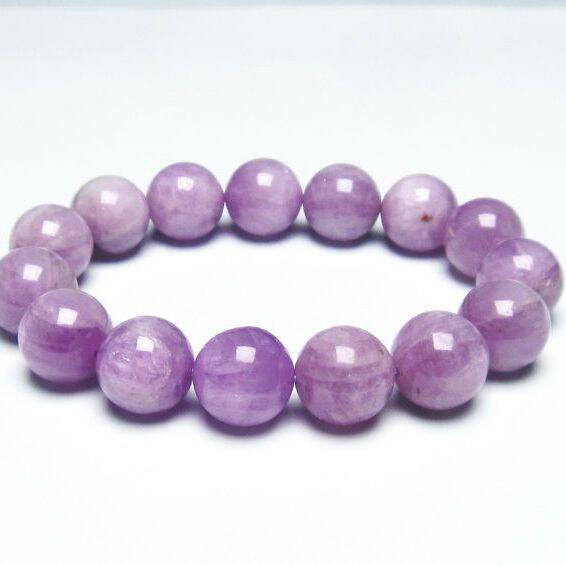 クンツァイト ブレスレット 15mm ミルキークンツァイト 111-19679