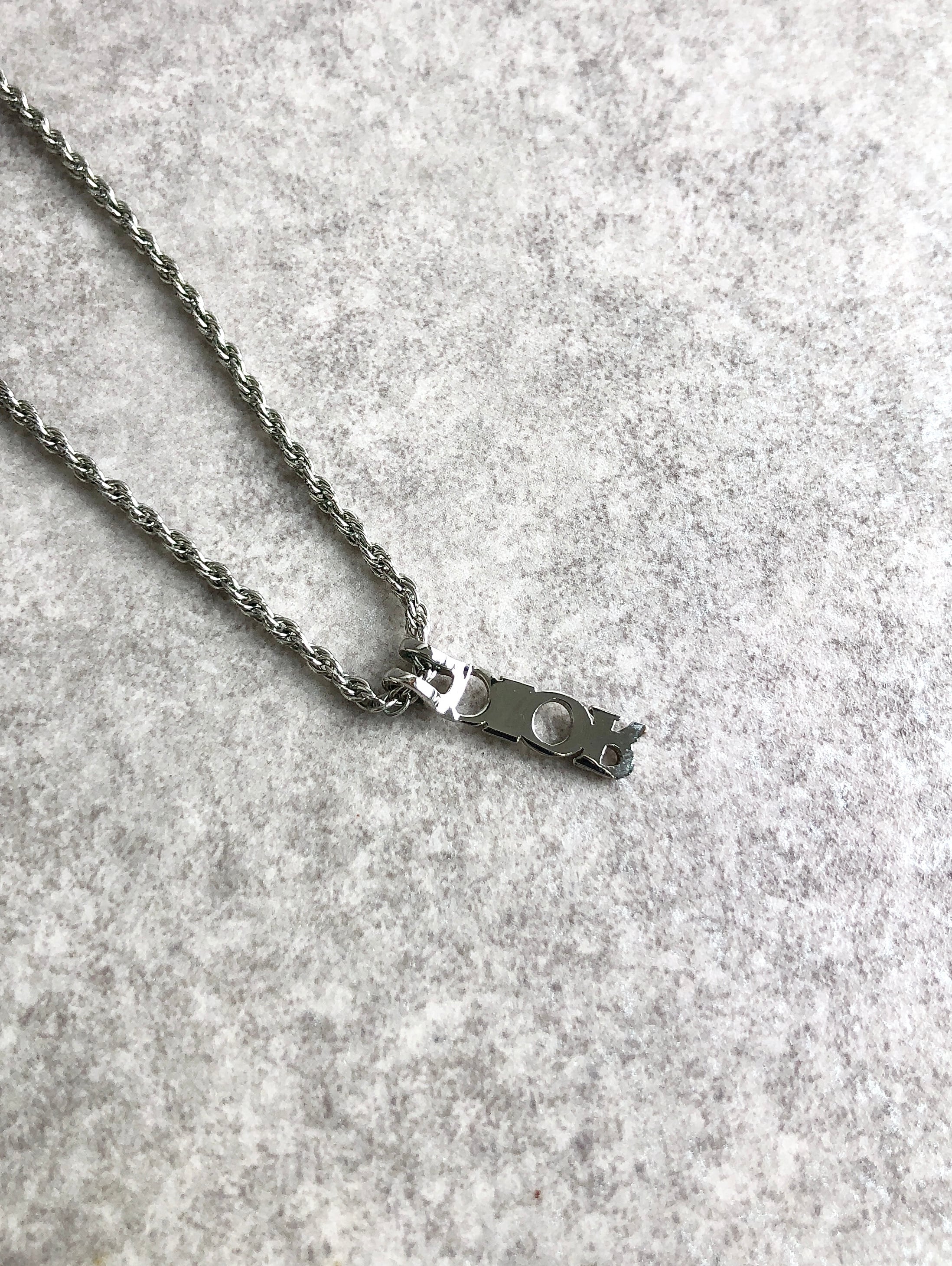 クリスチャンディオール　ネックレス　シルバー Christian Dior クリスチャン ディオール ネックレス シルバー