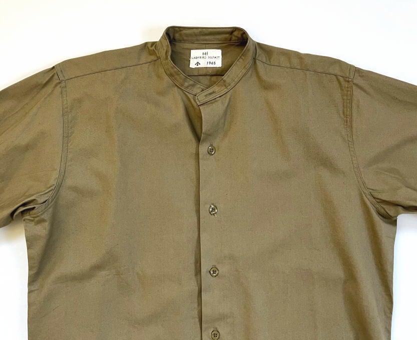 40S イギリス軍　バンドカラー　オフィサーシャツ