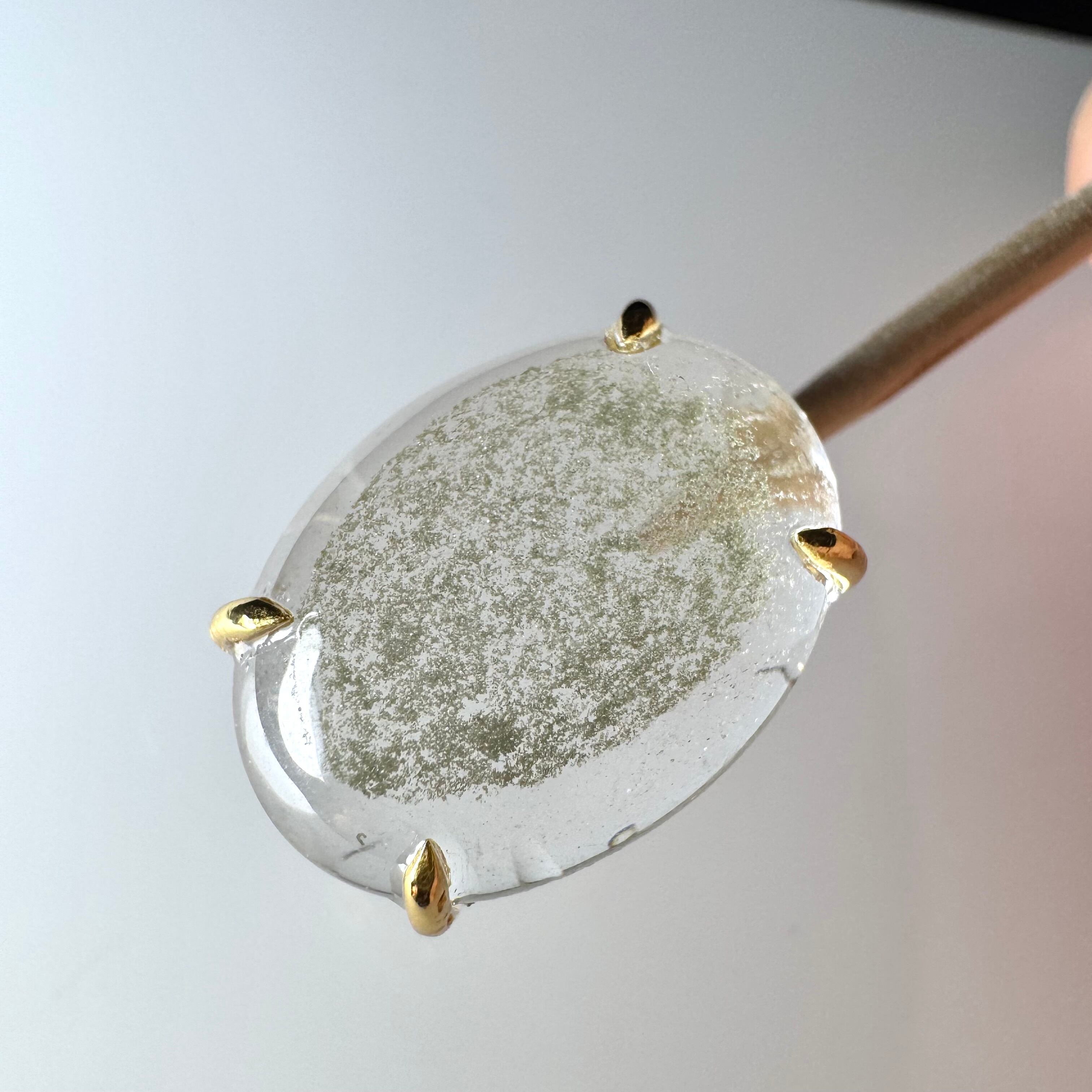 no.D8 原石からお仕立てしたガネーシュヒマール ペンダントトップ兼ブレスチャーム