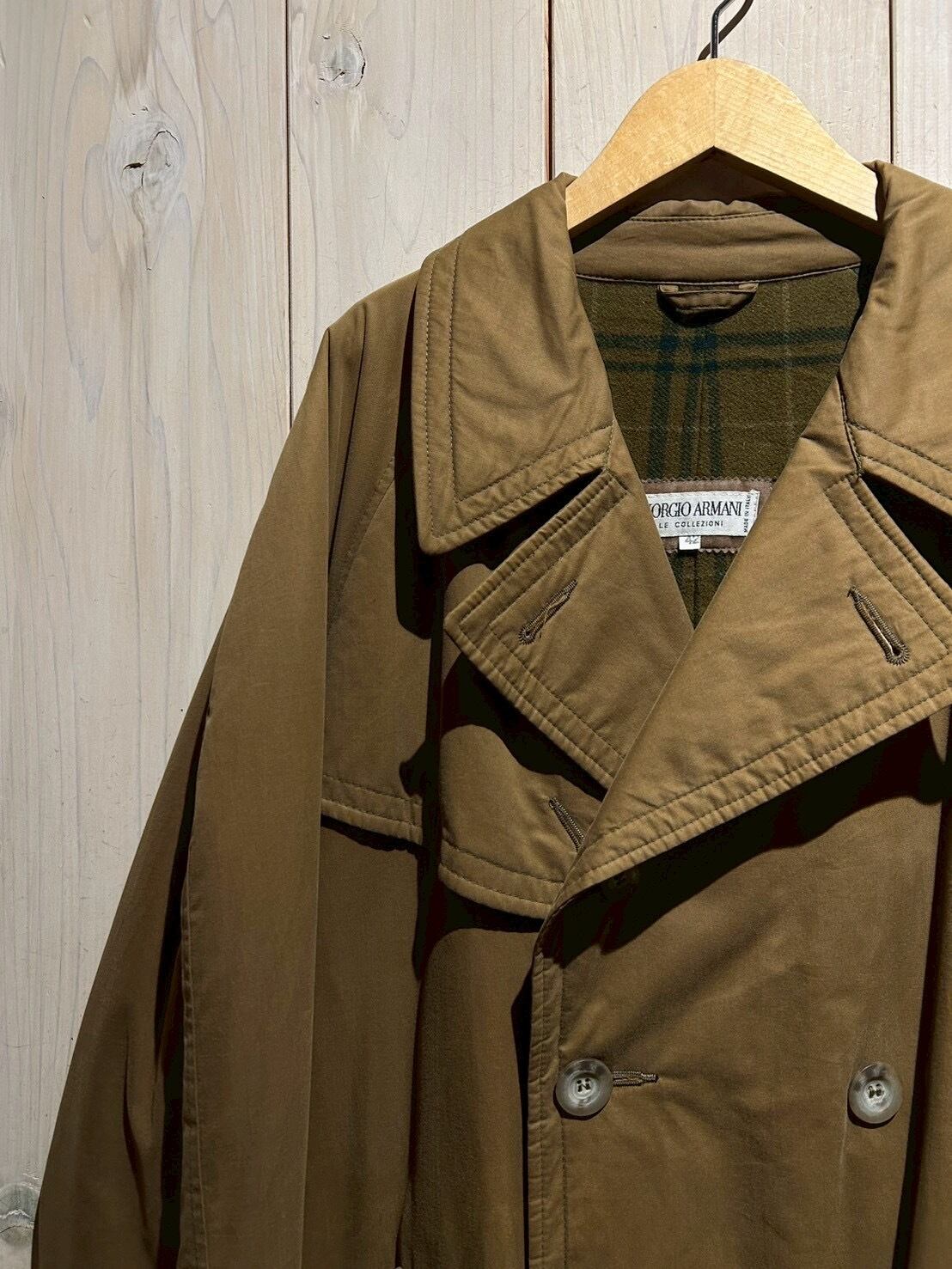 a.k.a.C.a.k.a vintage】“GIORGIO ARMANI” Long Trench Coat | Caka
