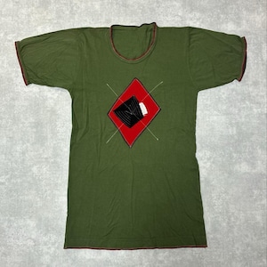Chebah Stewart パッチワークTシャツ　グリーン　フランス製
