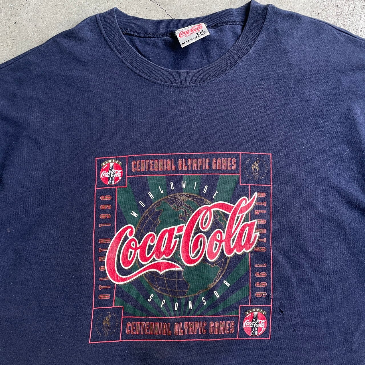 メキシコ製 Coca Cola コカコーラ ビッグロゴ Tシャツ プリント