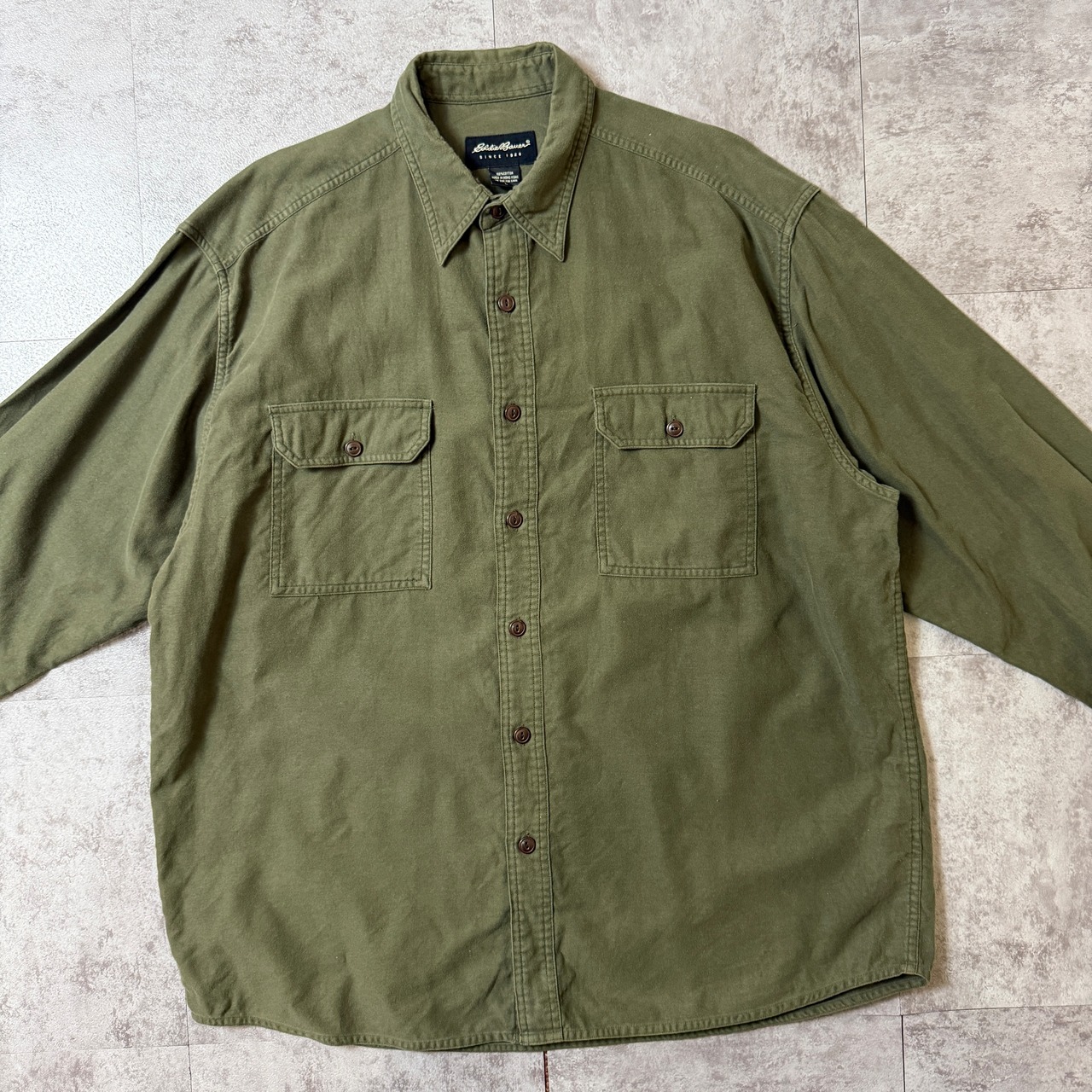 90's～ EDDIE BAUER Chamois Cross Shirt USA アメリカ エディバウアー シャモアクロスシャツ ヴィンテージ ビンテージ  TT2026-0057 - 3