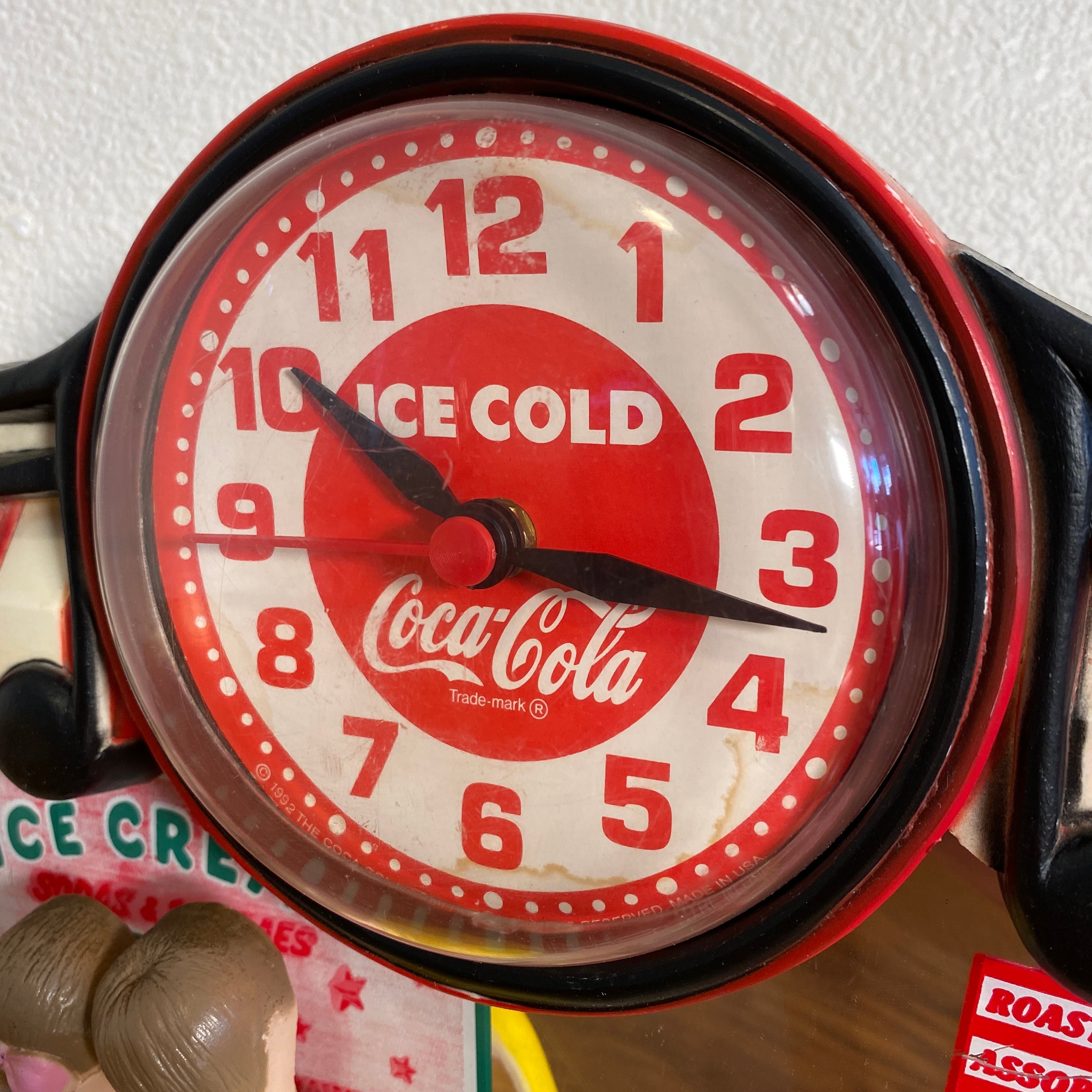 #532 アメリカ ビンテージ コカコーラ 壁掛け時計 ウォールクロック 