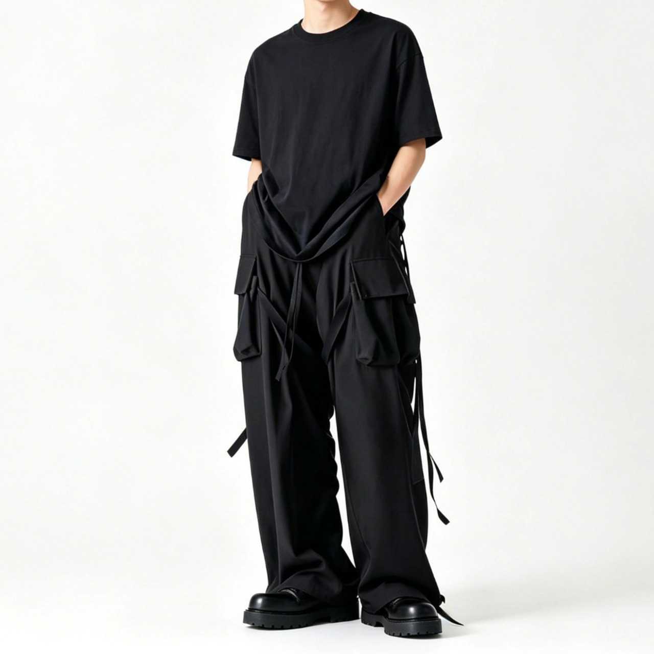 Strap Cargo Wide Pants TB2397・画像10