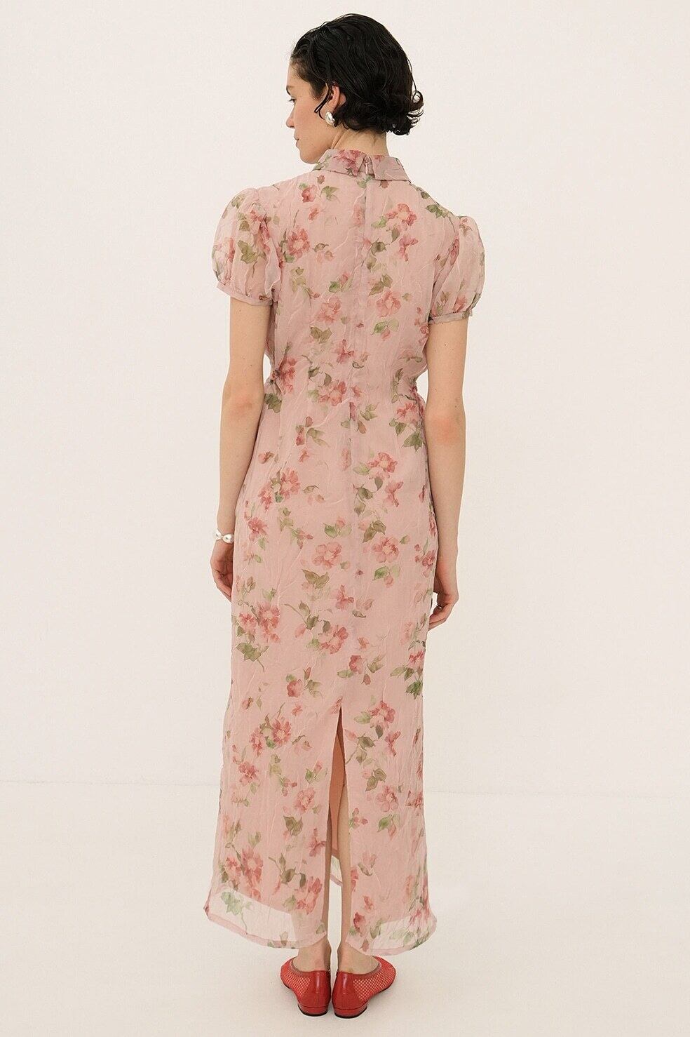 ワンピース CLANE SHEER PUFF SLEEVE ONEPIECE セール】SHEER PUFF SLEEVE ONEPIECE（ワンピース）｜CLANE