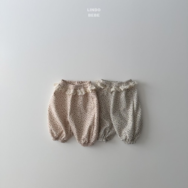 【取寄】lindo｜bebe petit frill jogger｜ベベプチフリルジョガー｜1-3｜baby｜26 spring