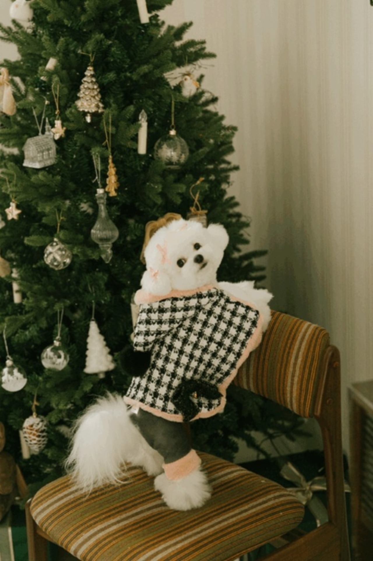 即納　【pecoramou select】ロマンスポンチョ ブラック