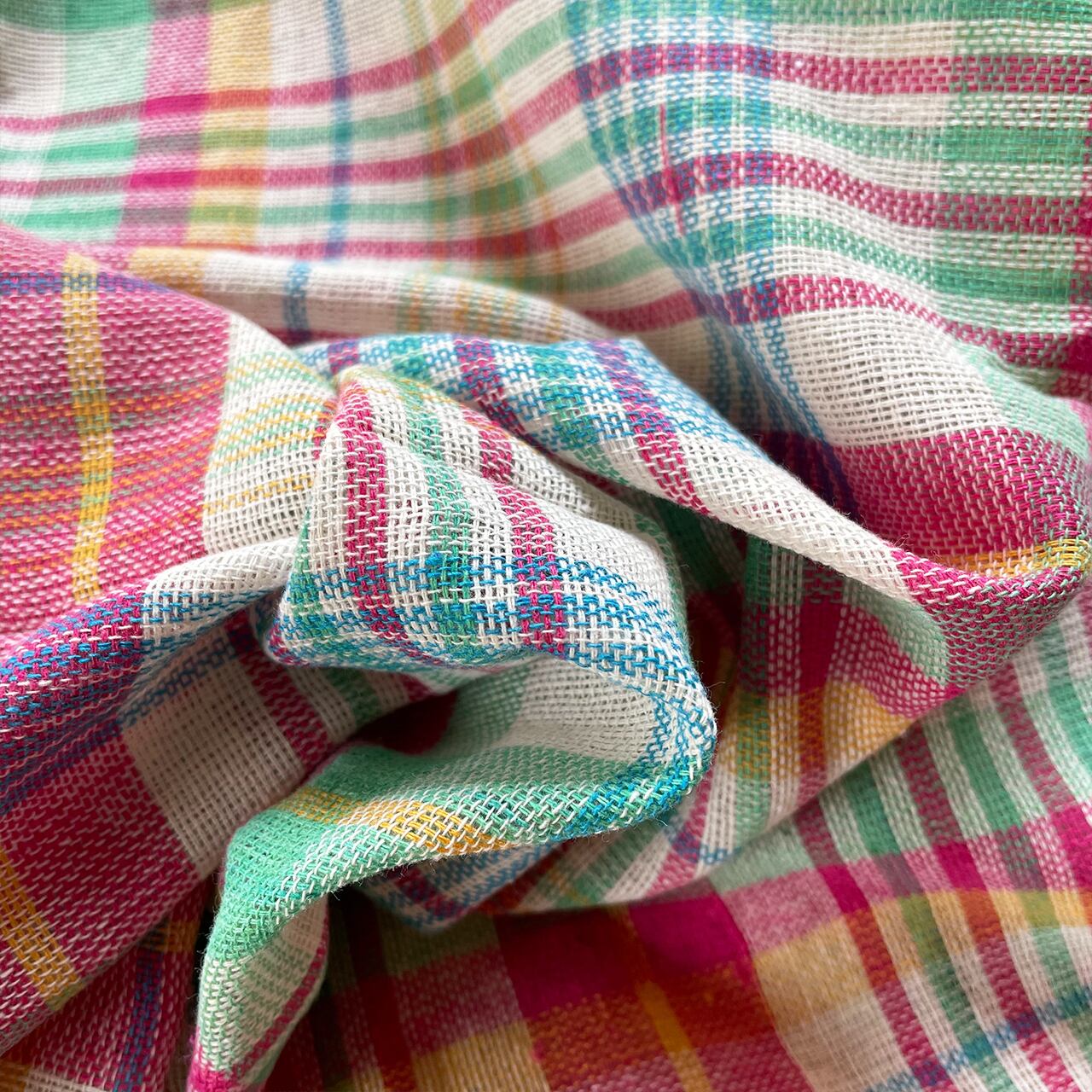 Madras check multi cloth