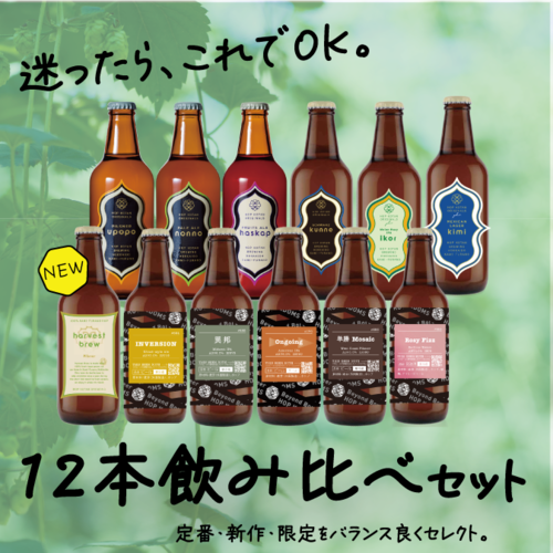 【全部楽しめる！】迷ったらこちら！しっかり楽しむ12本飲み比べセット