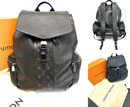LOUIS VUITTON ルイヴィトン　タイガラマ　バックパック　リュック　レザー　モノグラム　エクリプス　ブラック　メンズ