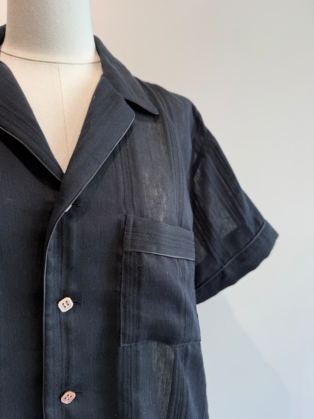 jonnlynx/JL226-SH865 striped shirt(BLACK)
