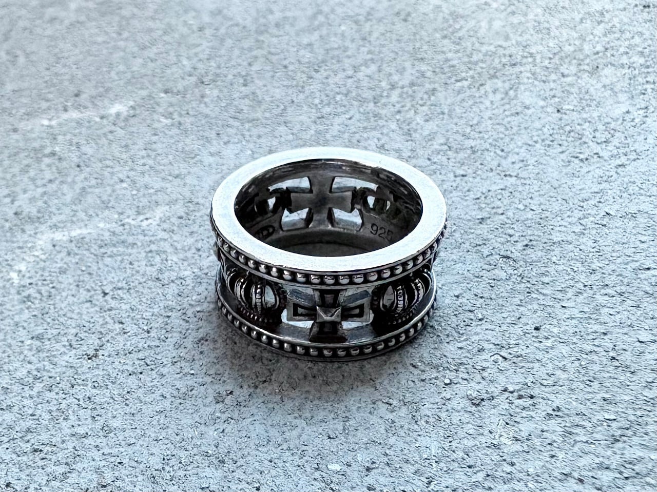 Justin Davis Medieval wedding band ring silver 925