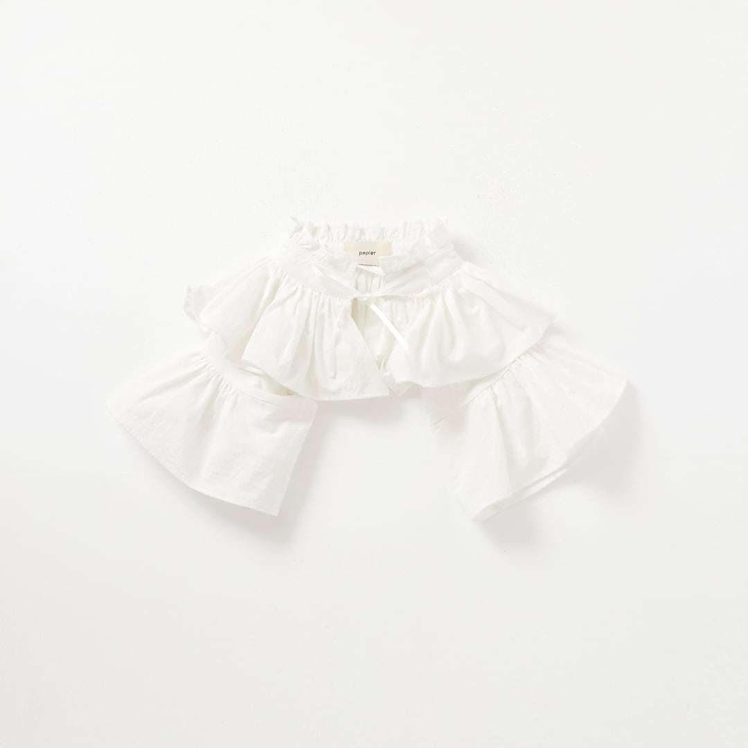 Enfant holder blouse/white | papier.official powered by BASE