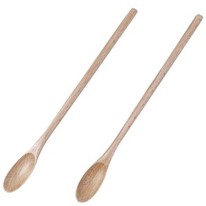 【人気】2本セット 木製 マドラー ロング スプーン 20cm