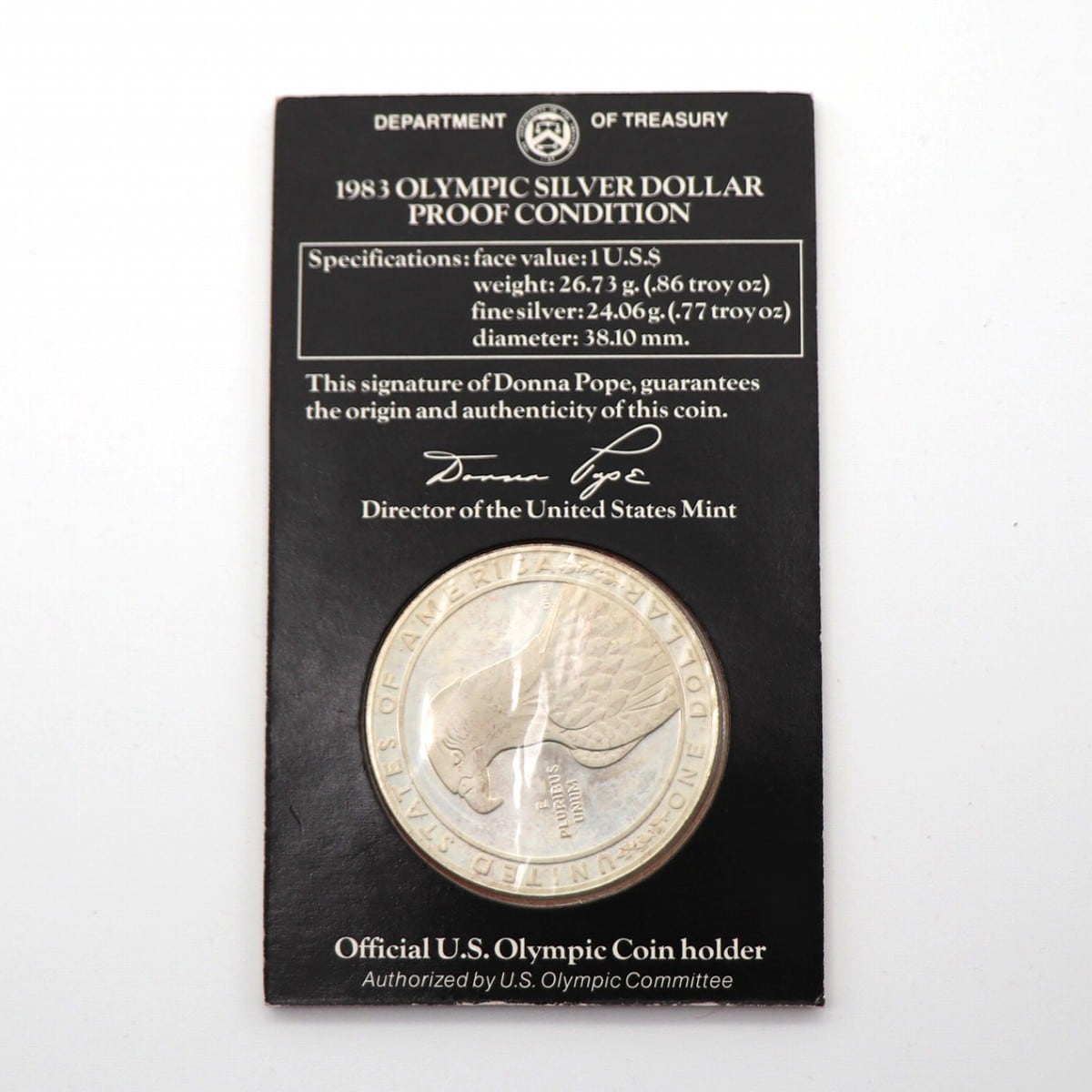 夏季ロサンゼルス五輪・オリンピック記念銀貨・硬貨・記念品・1983年
