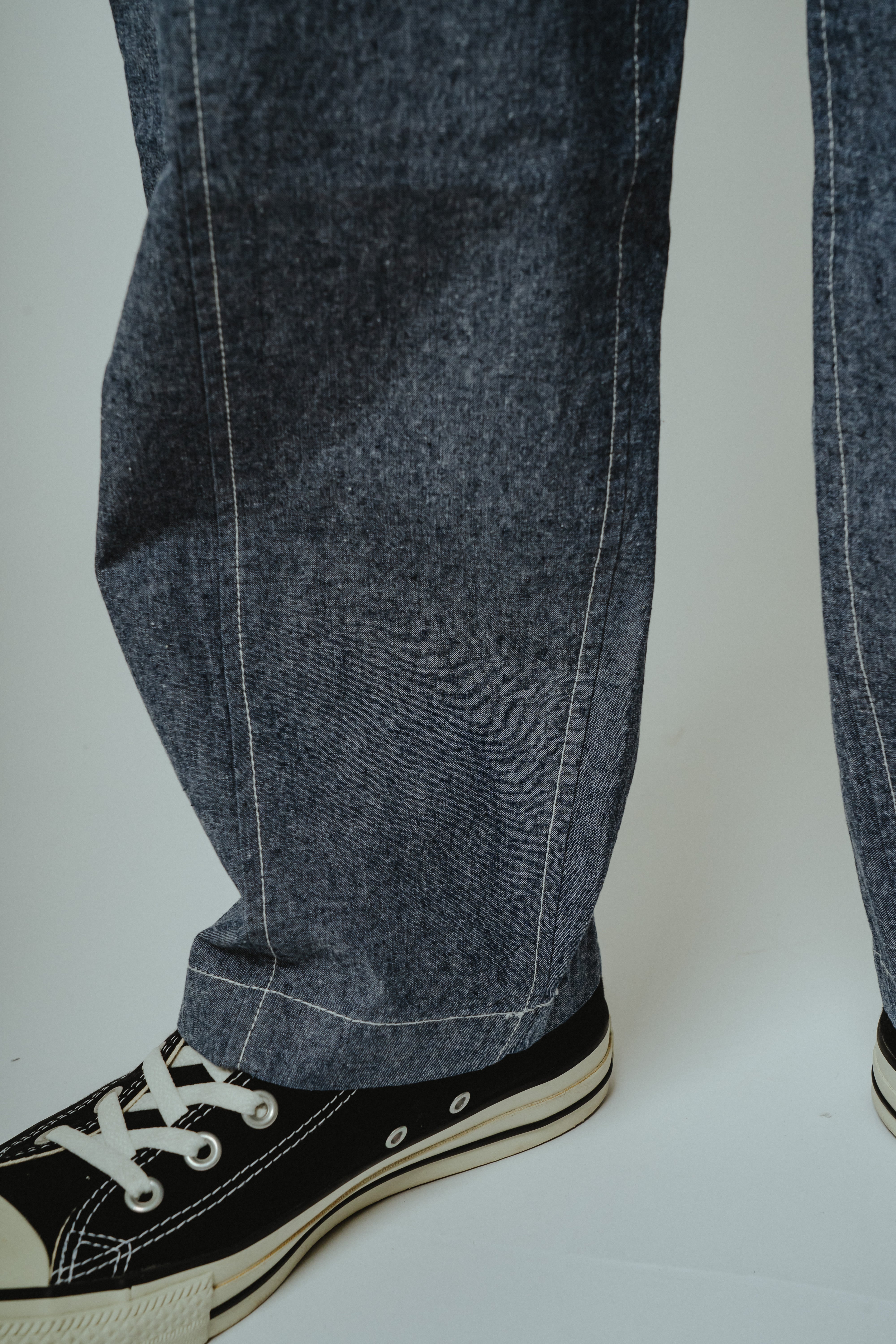 Front Stitch Chambray Easy Pants - 102617400 | 【BIG MIKE / ビッグ
