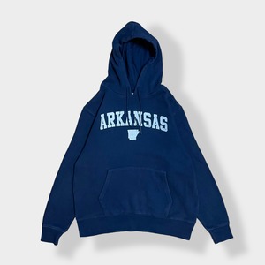 【STATE OF MINE】ARKANSAS アーカンソー州 アーチロゴ プリント パーカー スウェット フーディー hoodie L us古着