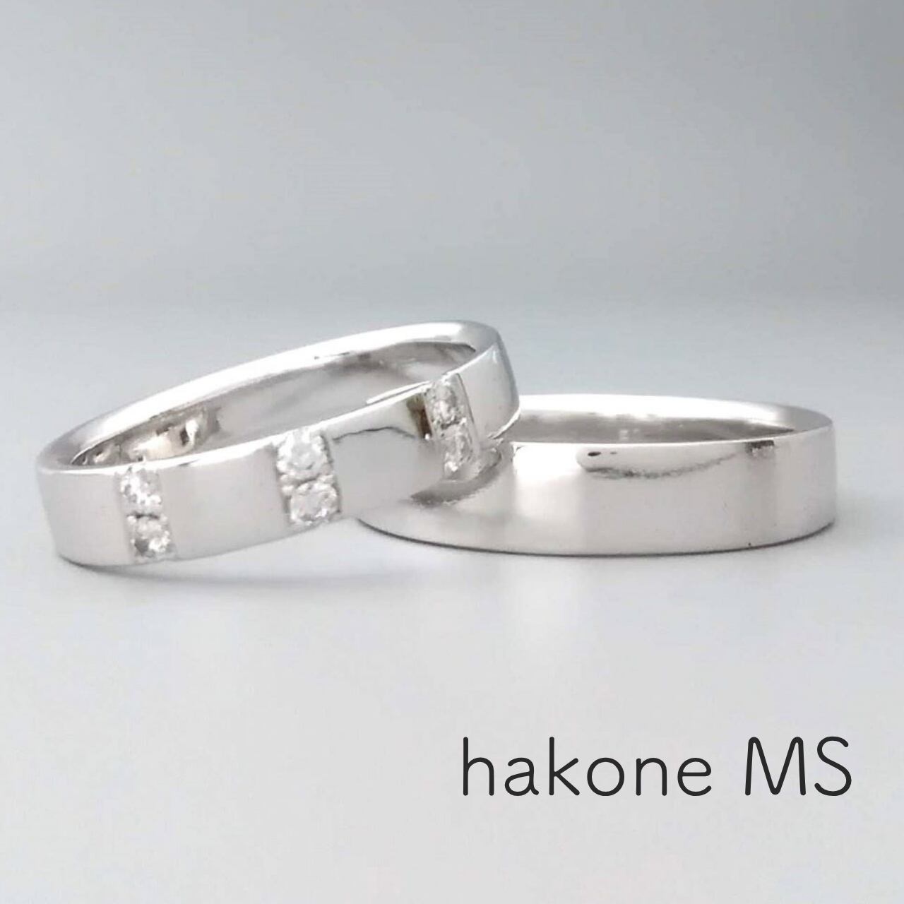 結婚指輪 日本製 【hakone-MS】 SV925/プラチナリング/K10/K18