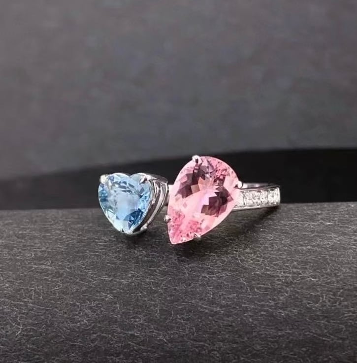 NEW】アクアマリンとモルガナイトリング | HARUHANA jewelry 宝石