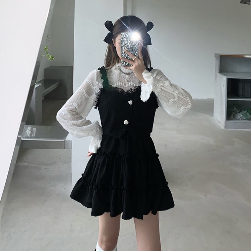 スプリングショート レッド 春物 スカート 試着室40758635759