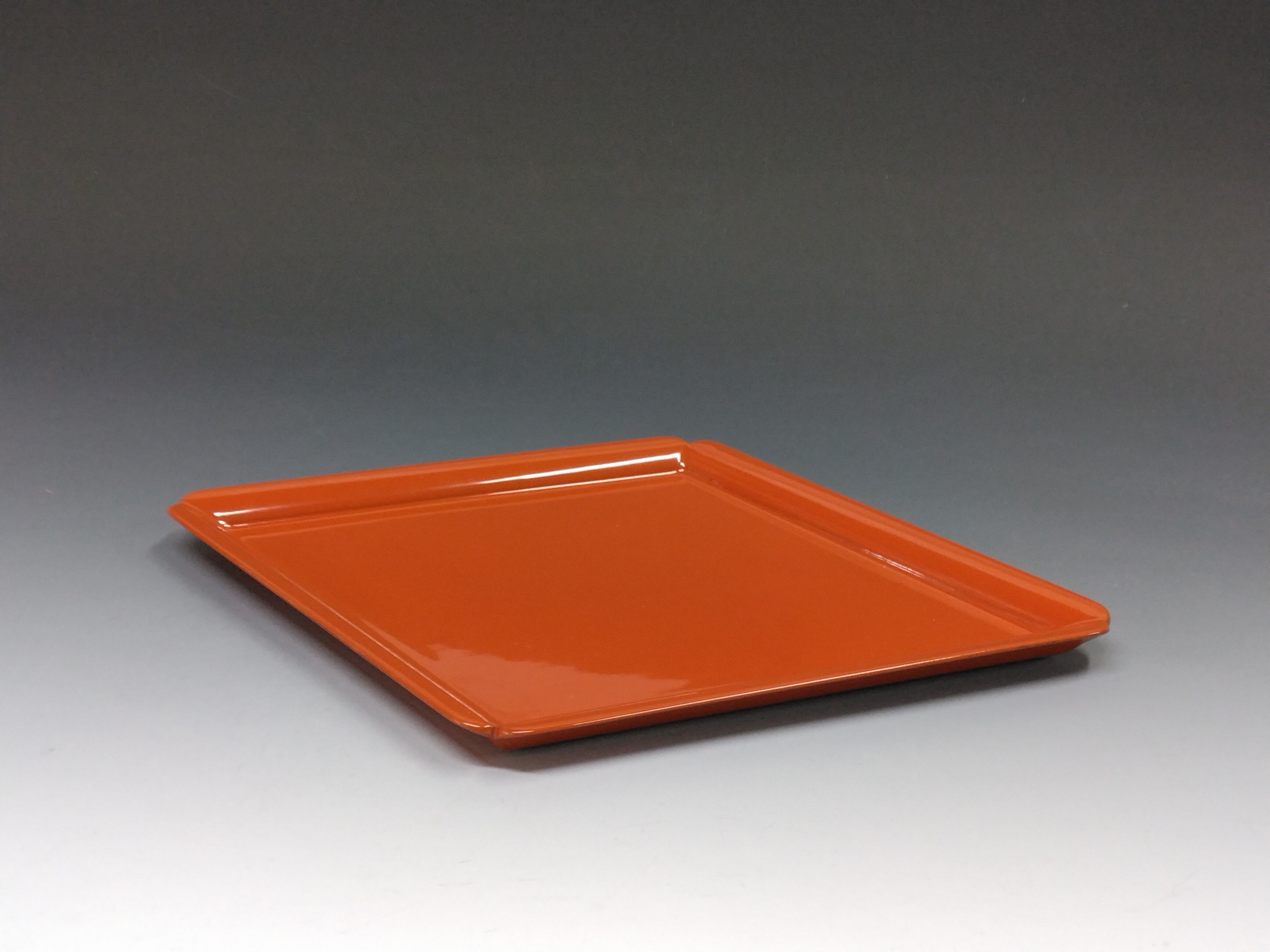 お買い得茶道具 輪島塗｜Wajima ware ( 石川 ) 本堅地 朱塗 菱形盆