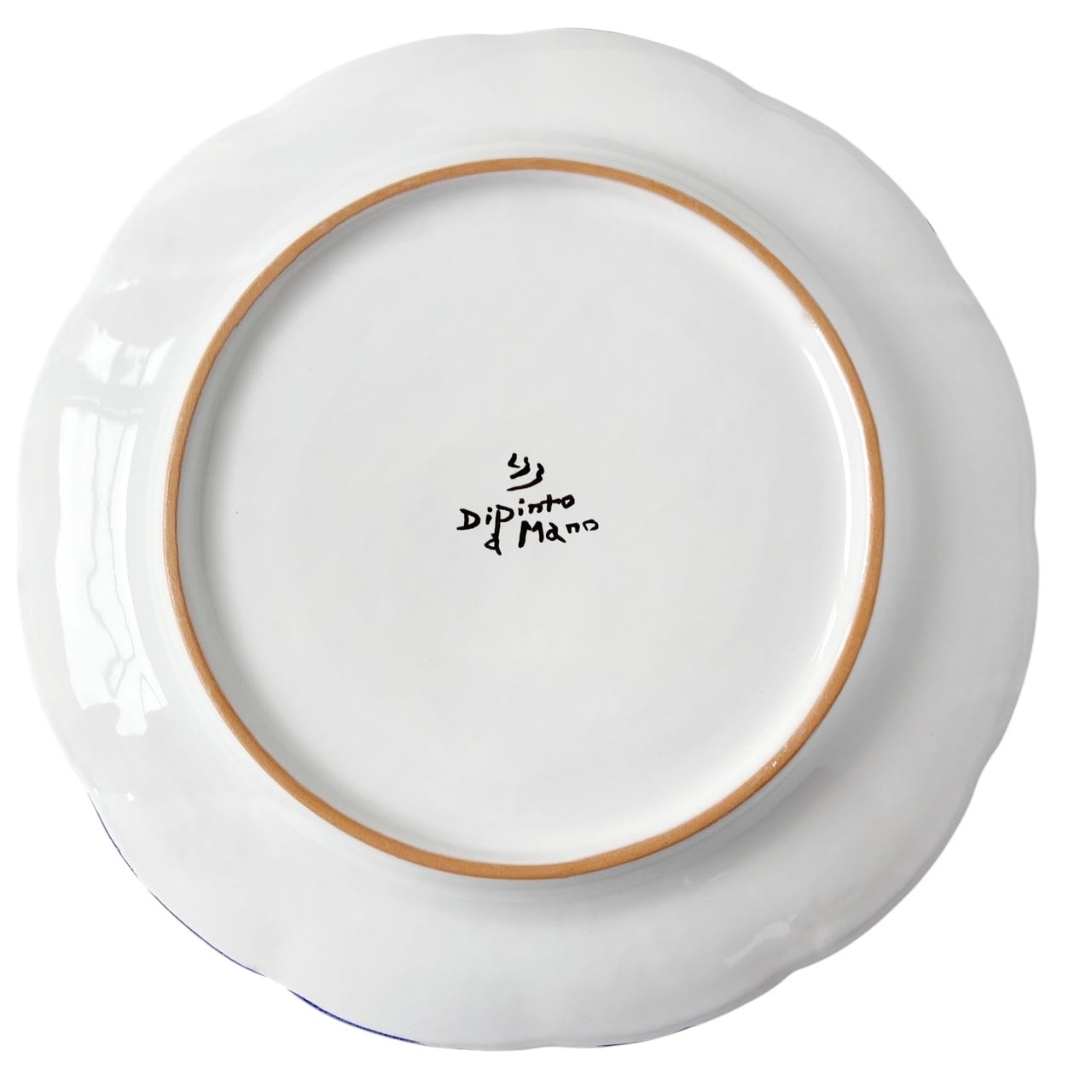 絵皿 26cm GEO047 マヨリカ焼き イタリア陶器 レモン柄 ディナー皿