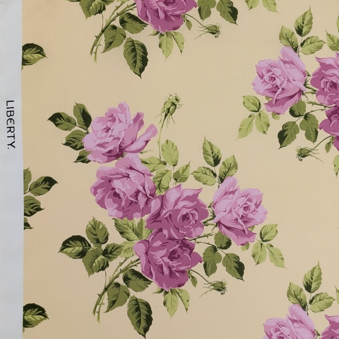 ◆輸入 リバティ LIBERTY タナローン  Elizabeth Rose Y エリザベエス・ローズ ピンクパープル 約130×50cm