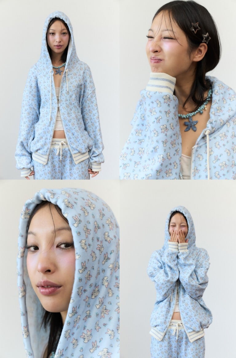 MINJIENA(ミンジエナ )♥️ラビットふわふわパーカー♥️ ☆ILLIT ミンジュ 着用！！【MINJIENA】RABBIT fluffy hoodie