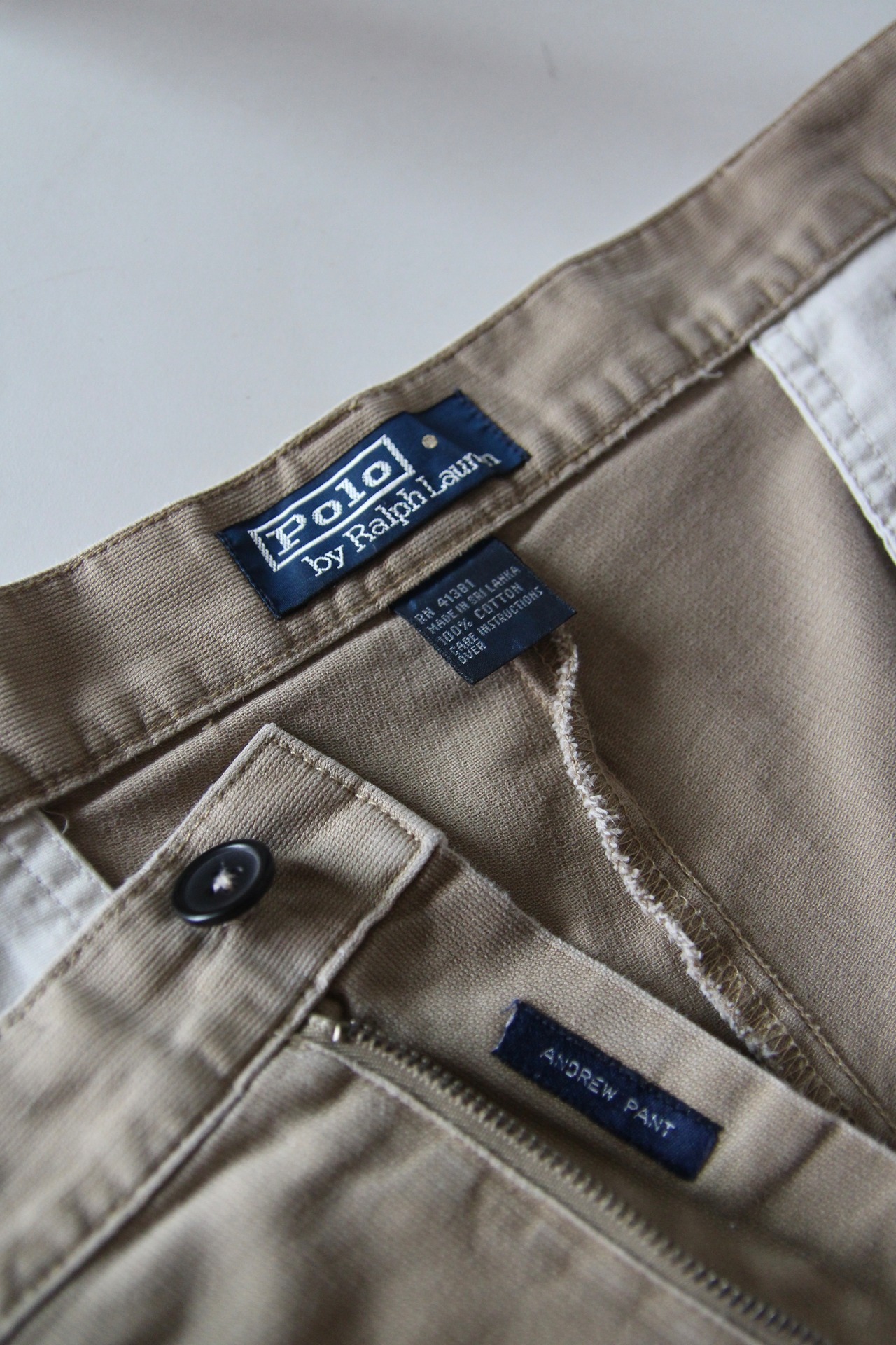 1990s RALPH LAUREN ANDREW PANT UNUSUAL FABRIC