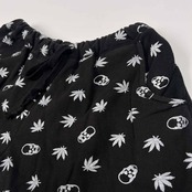 lucien pellat-finet ルシアン ペラフィネ 総柄 プリント スウェット ハーフパンツ ショートパンツ サイズ M /ブラック/コロネット