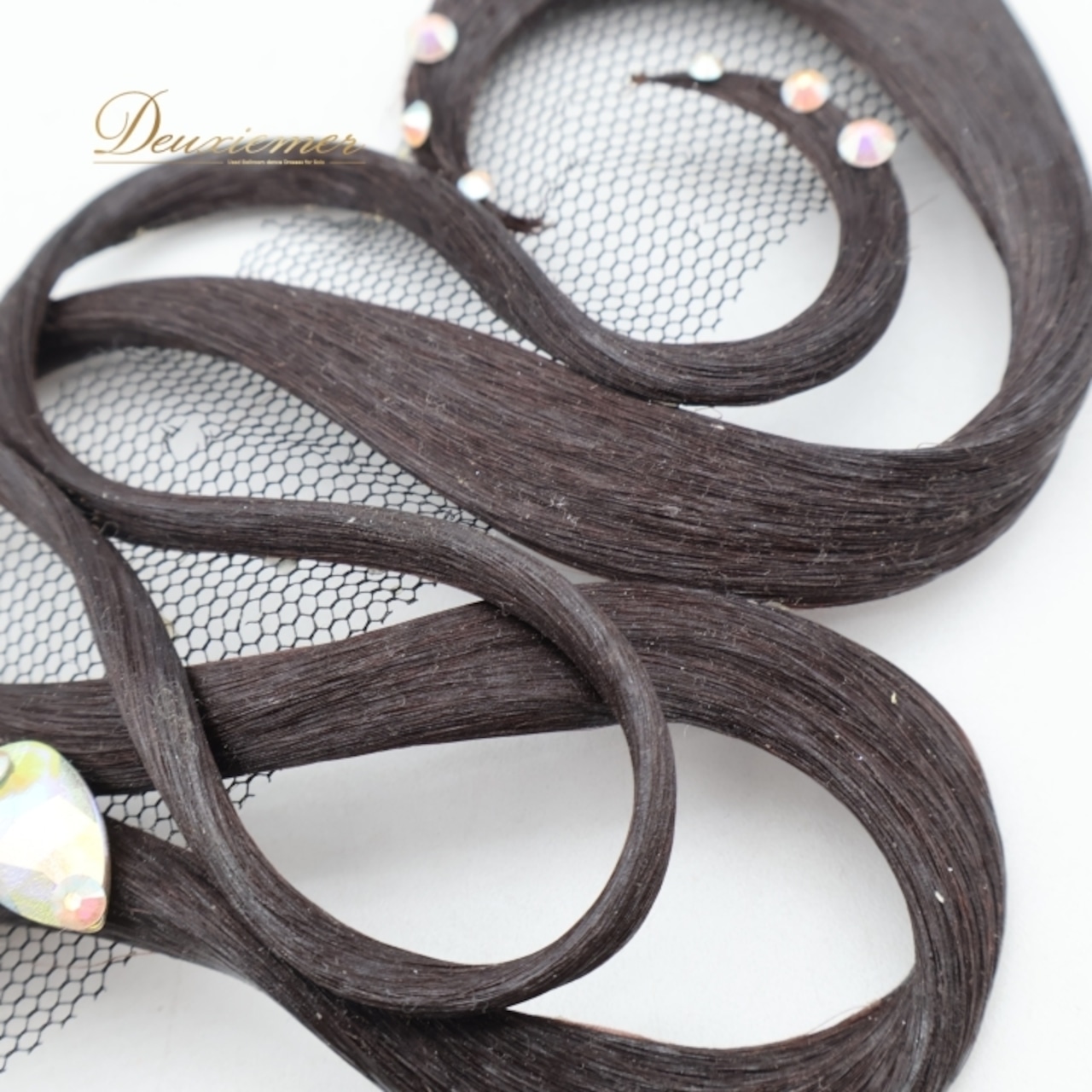社交ダンス 小物 多美咲 ヘアオーナメント ビジュー ヘアアクセサリー つけ毛 つけ髪 デモ 競技 パーティ 発表会 ブラック系 ブラウン系 ヘアスタイル ダンス衣装 オシャレ コサージュ クリスタル ヘアセット フェスティバル
