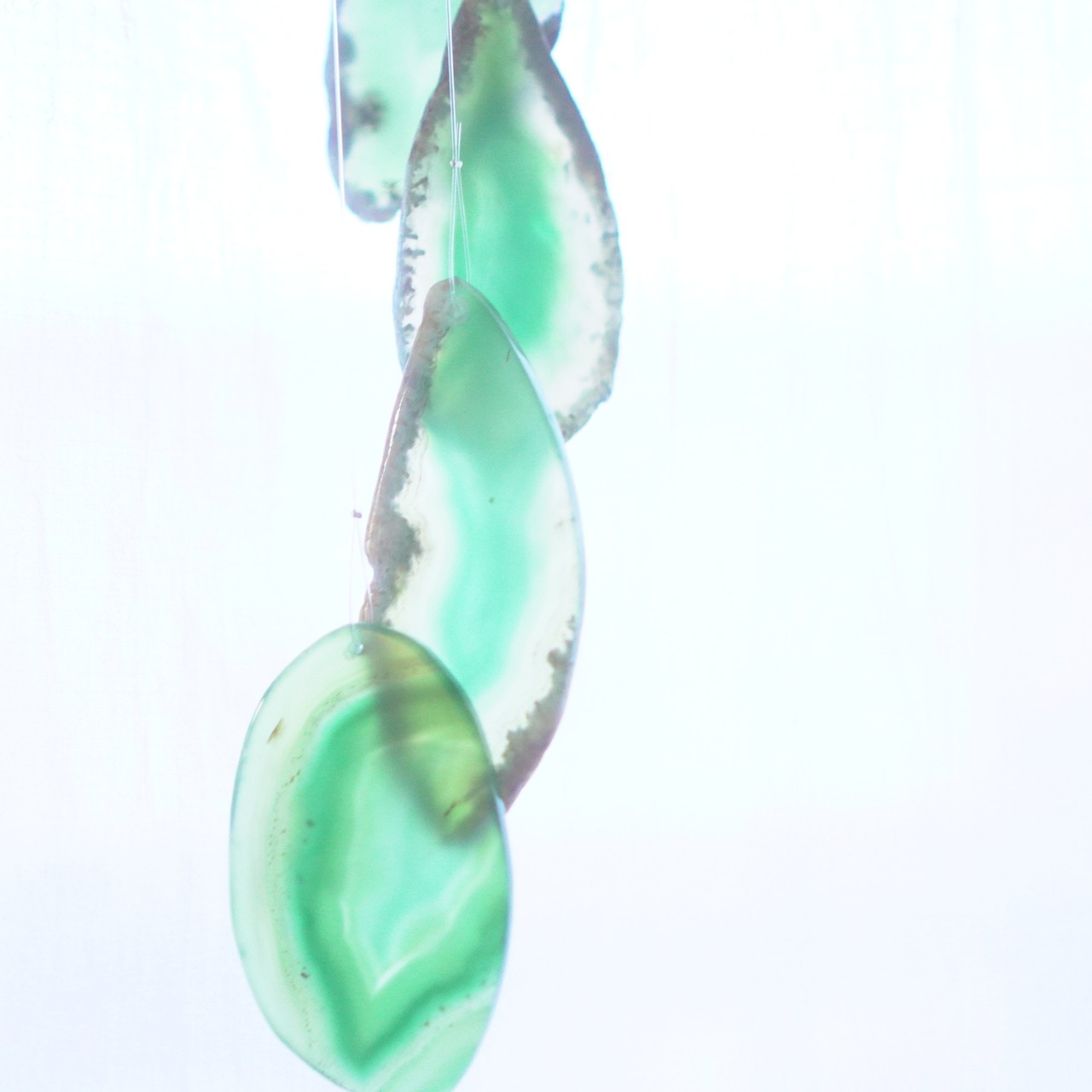 Spring Green 03 - アゲートヒーリングチャイム / Agate Sun Catcher Wind Chime 617