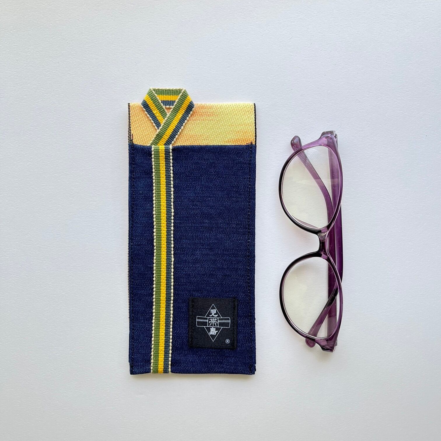 Pen & Glasses Case 『Akane』 | 着物帯・デニム帯の通販サイト「児島帯」